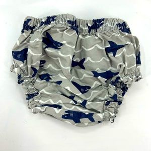 Pottery Barn Kids Baby Boy Shark Diaper Cover 6-12 Months